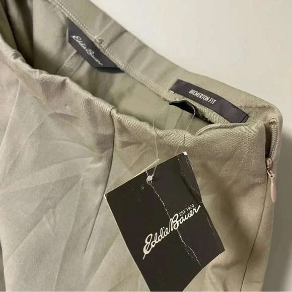 NWT Eddie Bauer Bremerton stone high waisted tailored pants - Picture 4 of 5